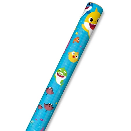 Hallmark Heavyweight Baby Shark Gift Wrap Paper, 22.5 sq. ft