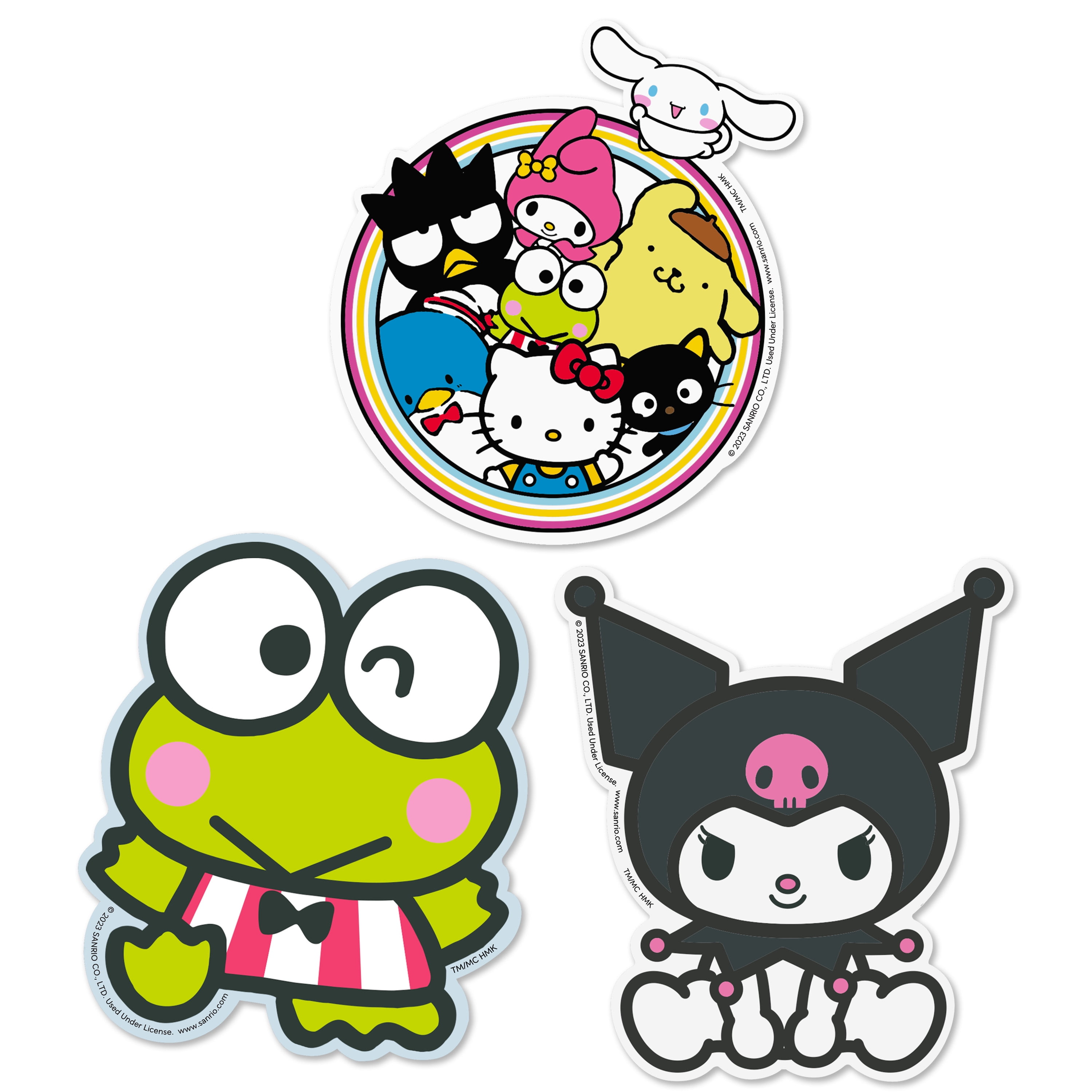 Hallmark Hello Kitty Pack of 3 Stickers for Water Bottles, Planners ...