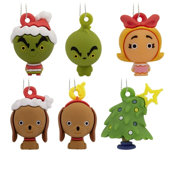Hallmark How the Grinch Stole Christmas! Mini Shatterproof Christmas Ornaments, 6