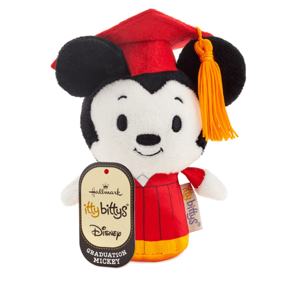 Hallmark Itty Bittys Disney Mickey Graduation Plush New with Tag