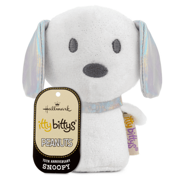 Hallmark Itty Bittys Peanuts 75th Anniversary Snoopy Plush New with Tag