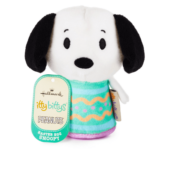 Hallmark Itty Bittys Peanuts Easter Egg Snoopy Dog Plush Miniature Stuffed Animal