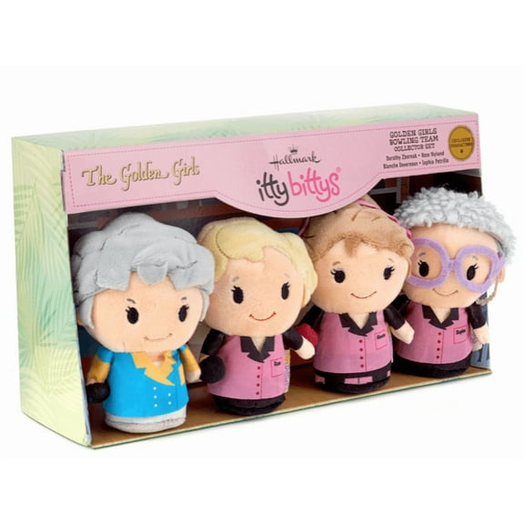 Hallmark Itty Bittys The Golden Girls Bowling Team Plush Set New with Box