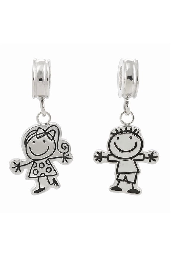 Connections Dangle Charms, Stainless Steel, 25 inches