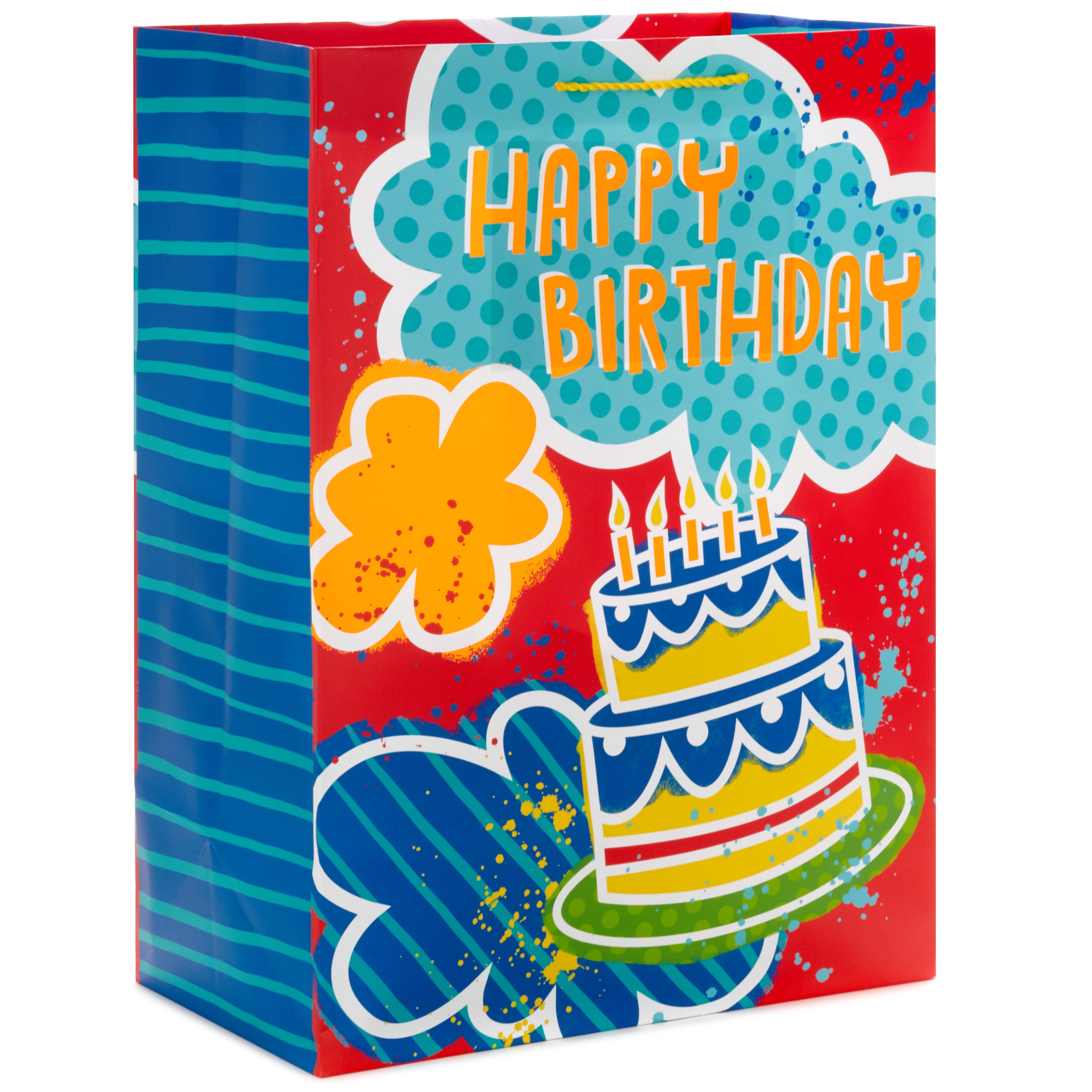 Hallmark Jumbo Gift Bag (Graphic Happy Birthday Cake)
