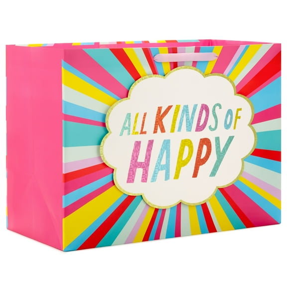 Hallmark Jumbo Horizontal Gift Bag (All Kinds of Happy)