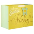 thumbnail image 1 of Hallmark Jumbo Horizontal Gift Bag (Welcome Sweet Baby on Yellow), 1 of 6