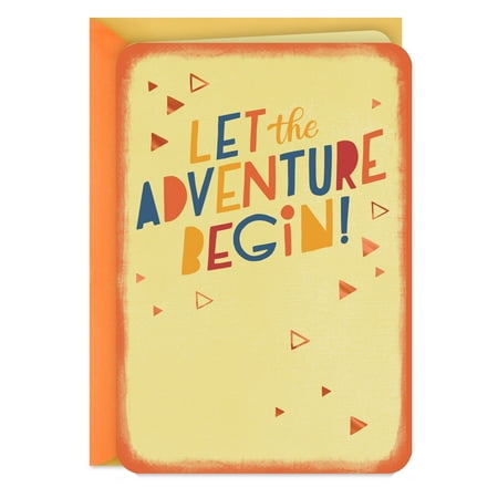 Hallmark Just Because Congratulations Card (Let the Adventure Begin)