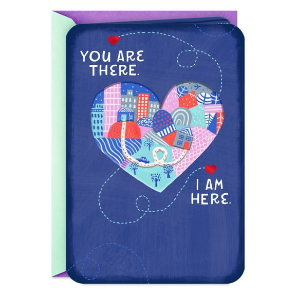 Hallmark Just Because Miss You Card (Hug You With My Heart)