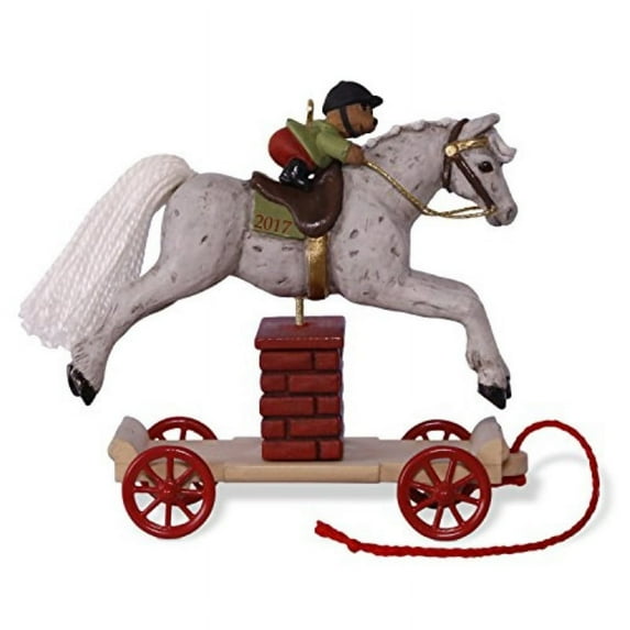 Hallmark Keepsake 2017 A Pony for Christmas Jumping Horse Christmas Ornament