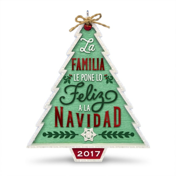 Hallmark Keepsake 2017 Nuestra Familia...Nuestra Navidad Dated Christmas Ornament