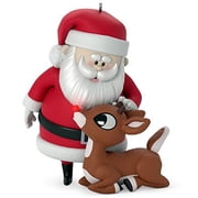 Hallmark Keepsake 2017 Rudolph the Red-Nosed Reindeer Won\t You Guide My Sleigh Tonight? Christmas Ornament With Light