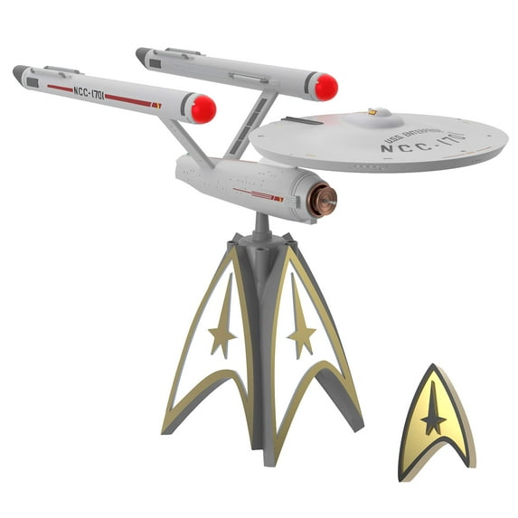 Hallmark Keepsake 2020, Star Trek U.S.S. Enterprise Storytellers Musical Christmas Tree Topper With Light