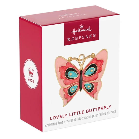 Hallmark Keepsake 2026 Mini Lovely Little Butterfly Metal Ornament, 1.25"