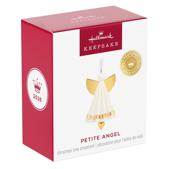 Hallmark Keepsake 2026 Mini Petite Angel Porcelain Ornament, 1.25"