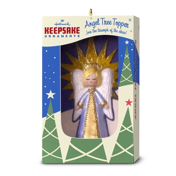 Hallmark Keepsake Christmas Ornament 2018 Year Dated, Nifty Fifties Angel Tree Topper
