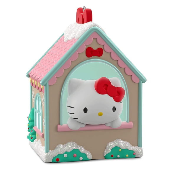 Hallmark Keepsake Christmas Ornament 2018 Year Dated, Sanrio Hello Kitty Gingerbread House