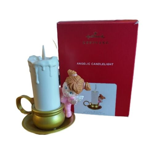 Hallmark Keepsake Christmas Ornament 2021, Angelic Candlelight, Light and Motion