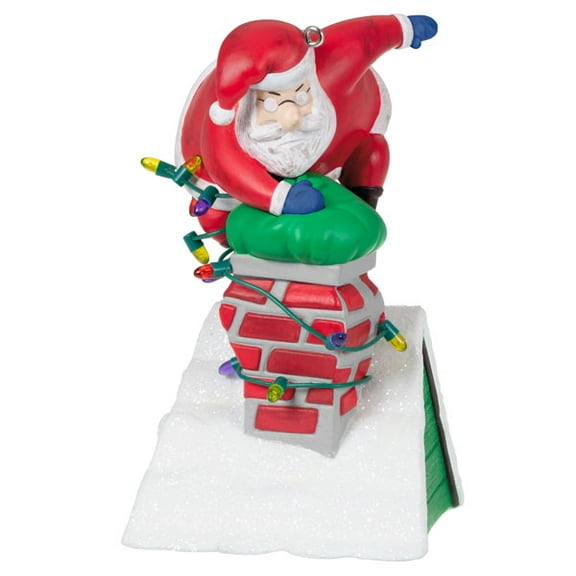 Hallmark Keepsake Christmas Ornament 2021, Getting Too Old for This Funny Santa, Musical