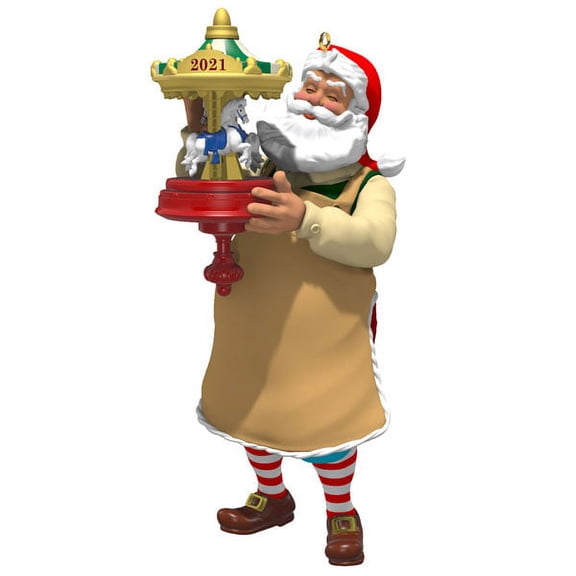 Hallmark Keepsake Christmas Ornament 2021, Toymaker Santa