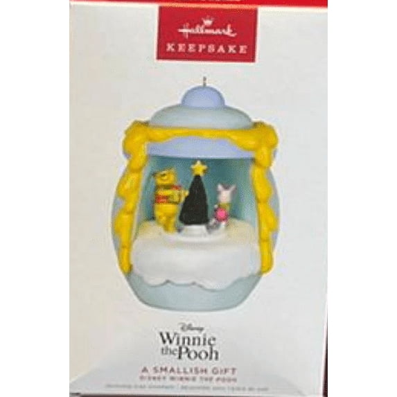 Hallmark Keepsake Christmas Ornament 2022, Disney Winnie The Pooh A Smallish Gift, Light and Motion