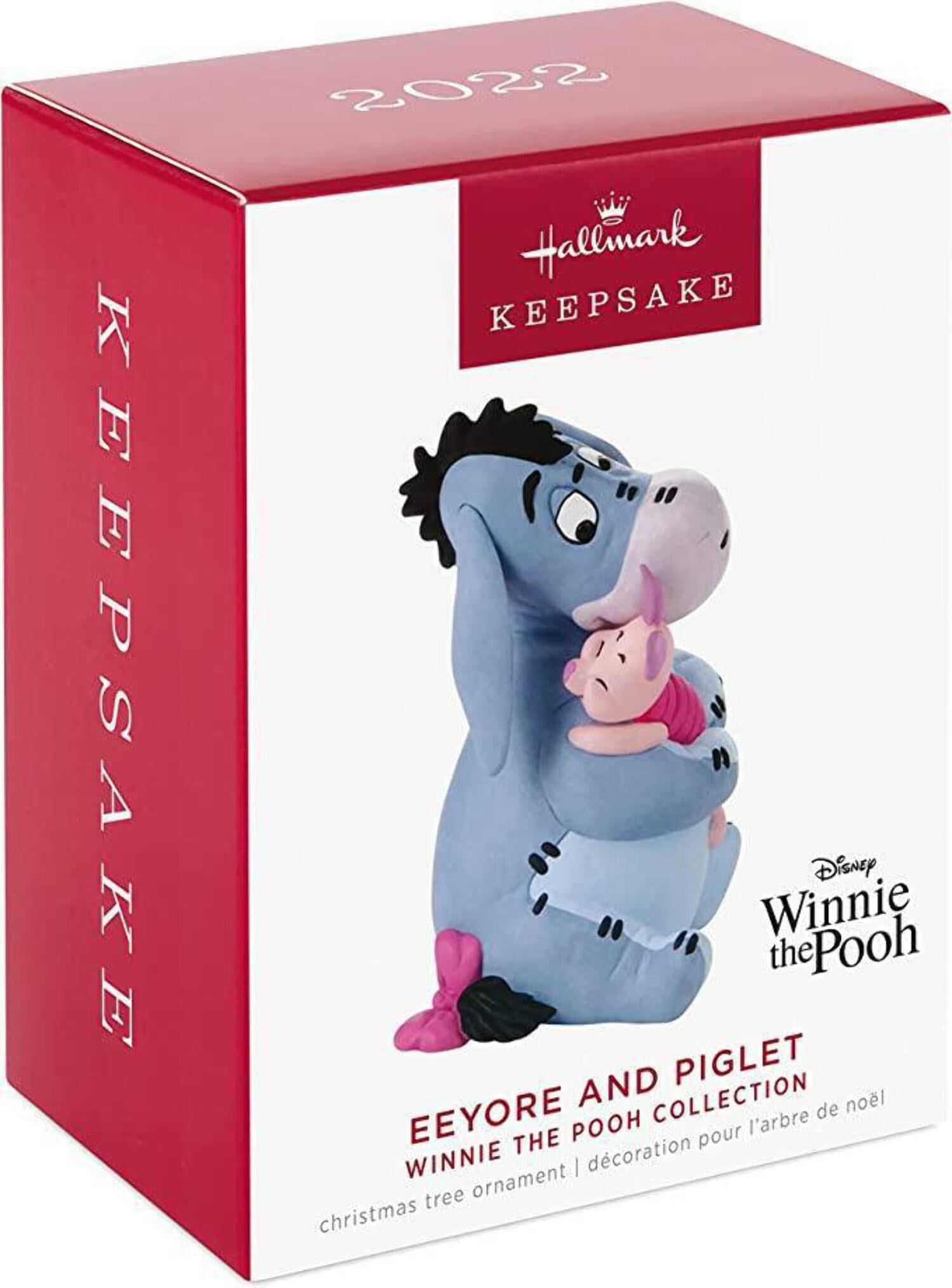 Hallmark Keepsake Christmas Ornament 2022, Disney Winnie The Pooh Collection Eeyore and Piglet