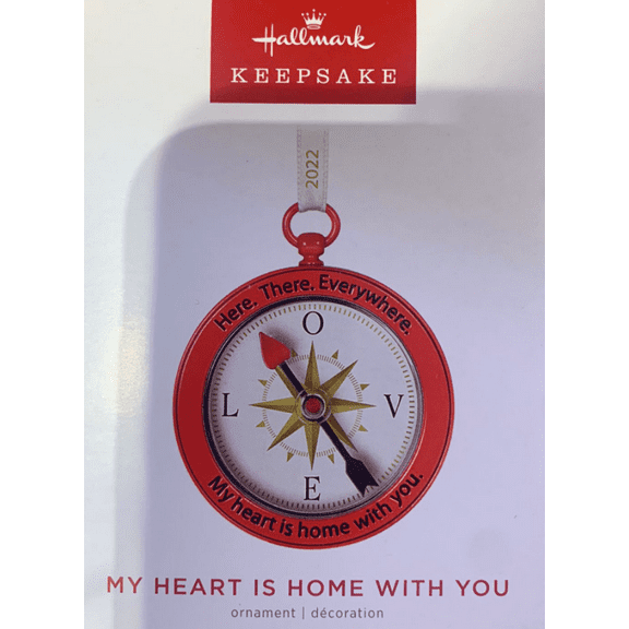 Hallmark Keepsake Christmas Ornament 2022, My Heart is Home with You Compass, Metal