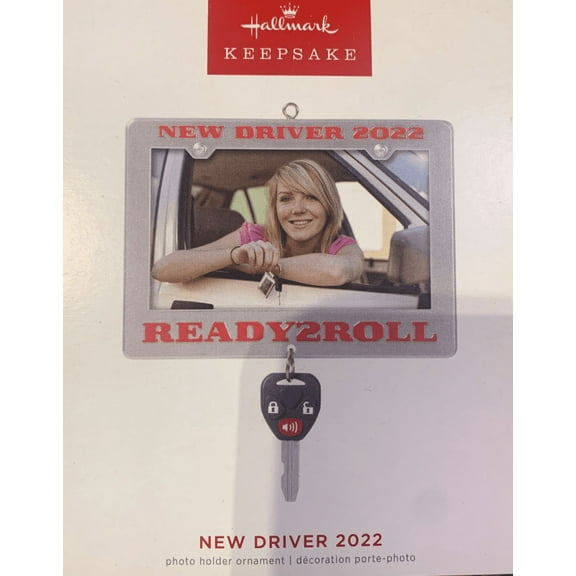 Hallmark Keepsake Christmas Ornament 2022, New Driver Picture Frame