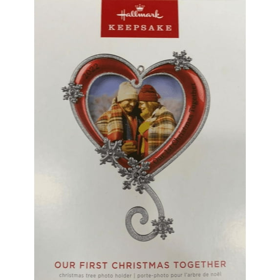 Hallmark Keepsake Christmas Ornament 2022 Year-Dated, Our First Plastic, Christmas Together Photo Frame