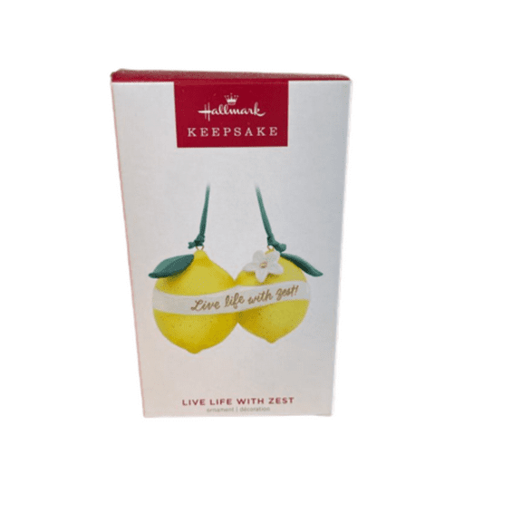 Hallmark Keepsake Christmas Ornament 2023, Live Life with Zest, Lemon Ornament
