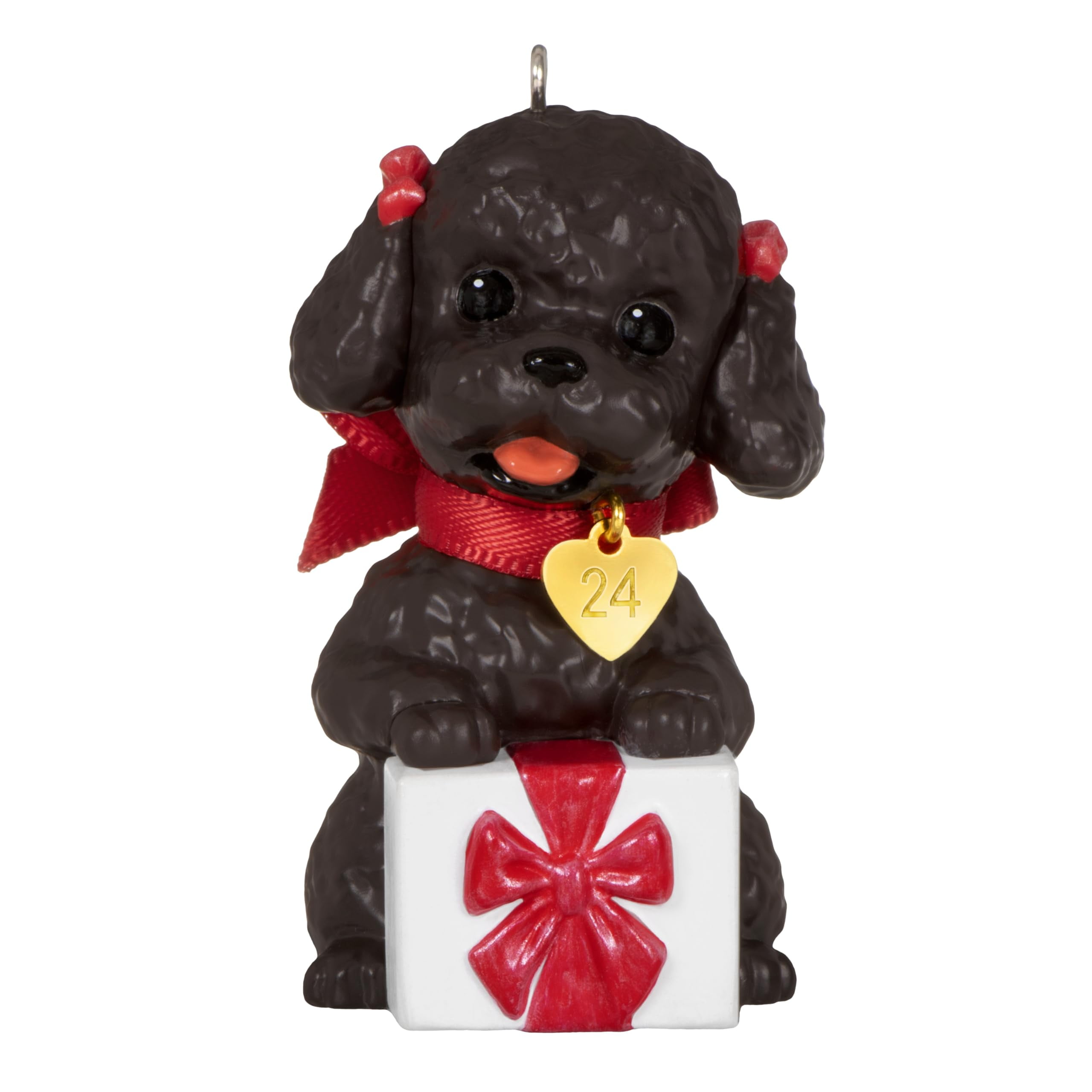 Hallmark Keepsake Christmas Ornament DHF10 2024, Puppy Love Poodle 2024