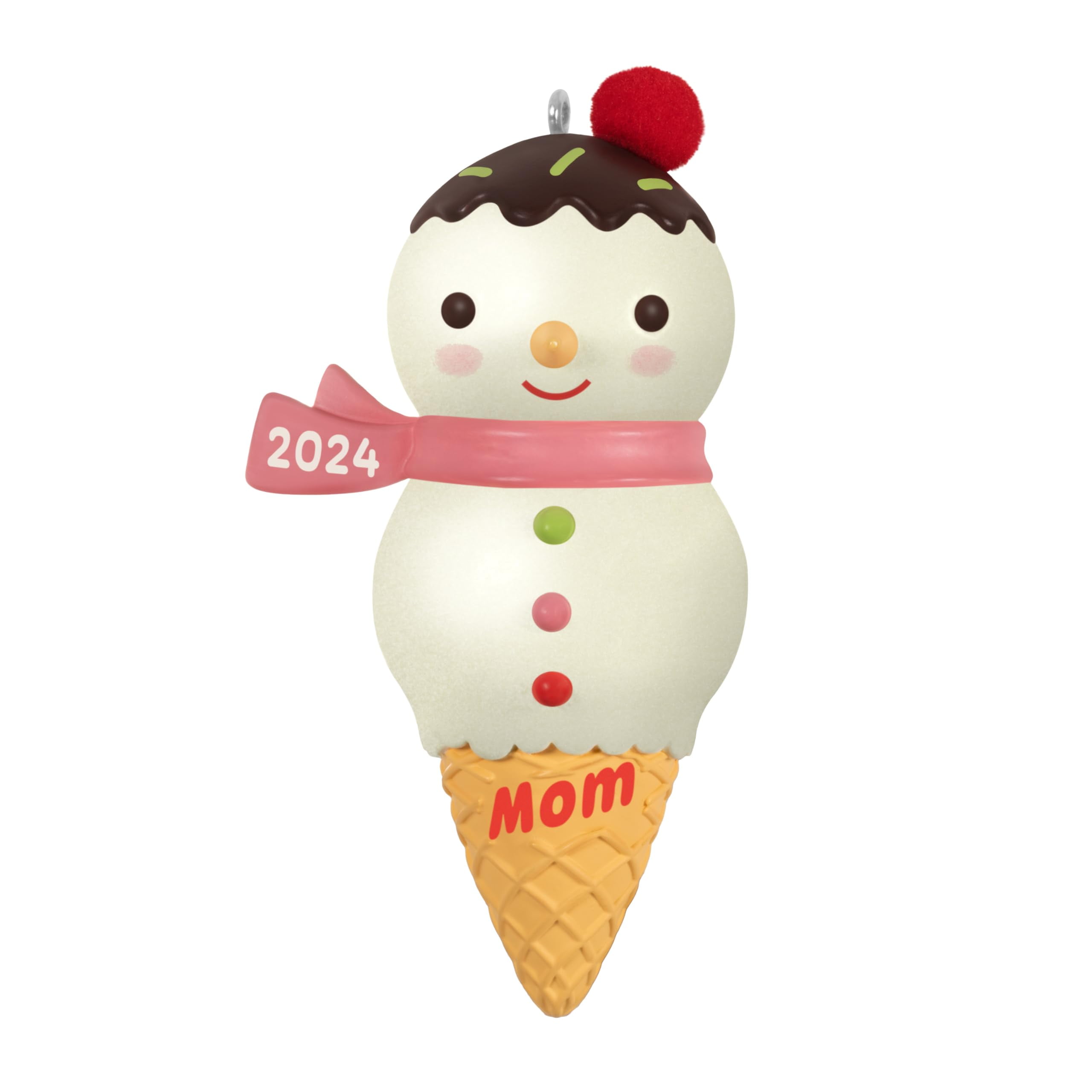 Hallmark Keepsake Christmas Ornament MMF7 2024, Mom Snowman Ice Cream