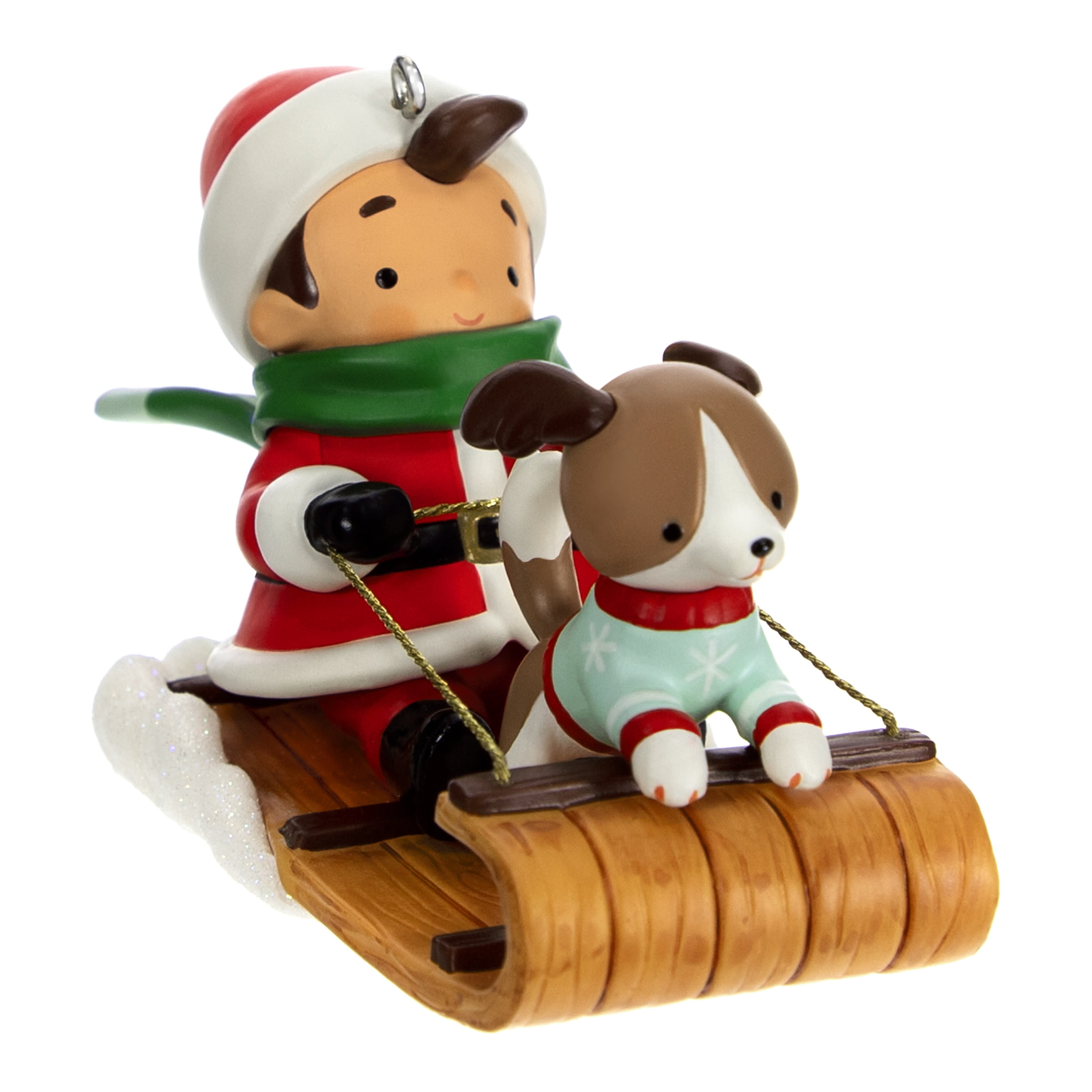 海外並行輸入正規品 Keepsake Hallmark 2023 with Santa Young Ornament, Christmas スイーツ・ガム