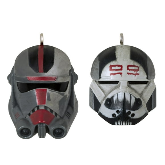 Hallmark Keepsake Miniature Christmas Ornaments 2023, Star Wars: The Bad Batch Hunter and Wrecker, Mini Set of 2, Gifts for Star Wars Fans. .02 lbs.