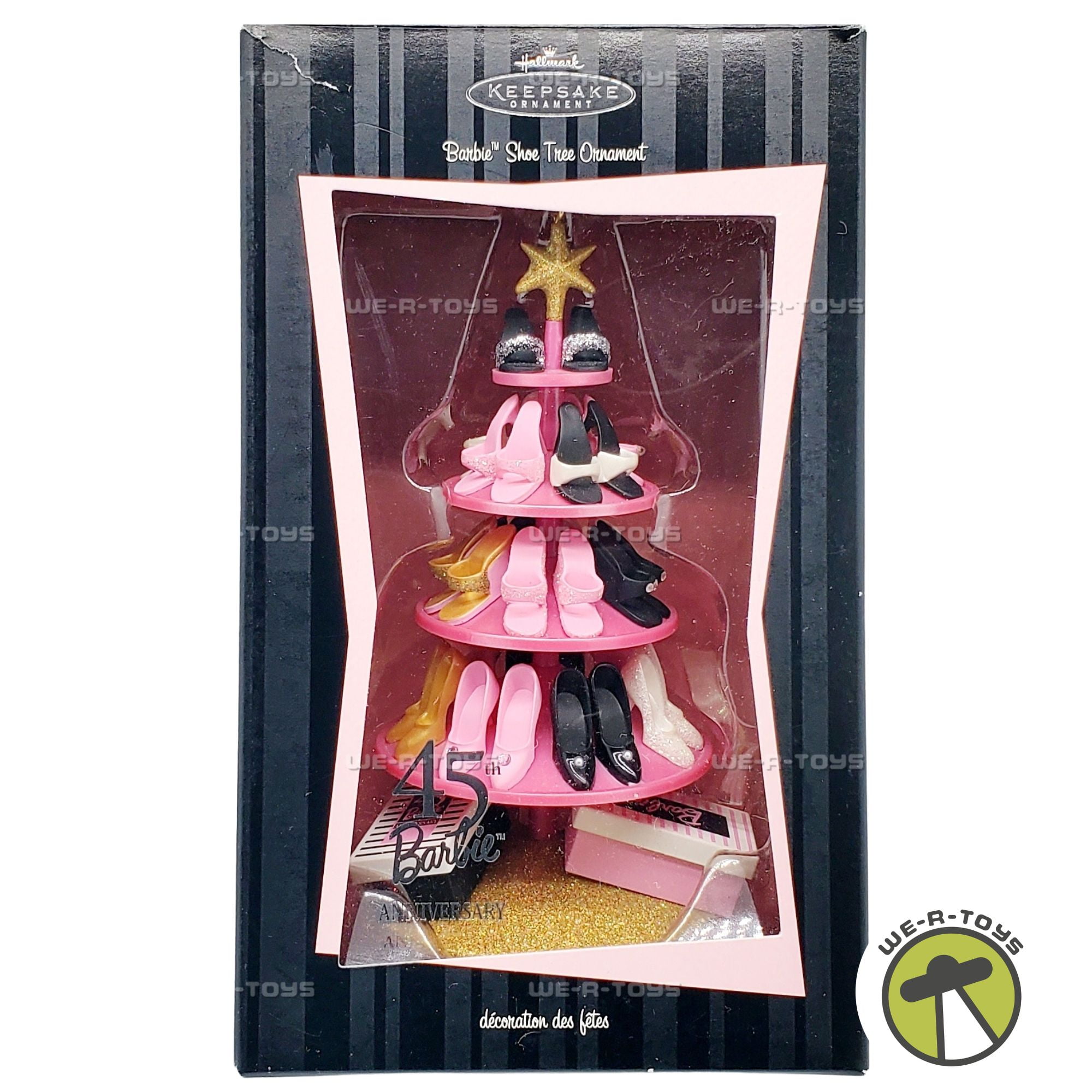 Hallmark Keepsake Ornament Barbie Shoe Tree 45th Anniversary QHB6604
