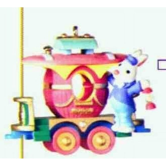 Hallmark Keepsake Ornament: Caboose Cottontail Express Decoration Printaniere