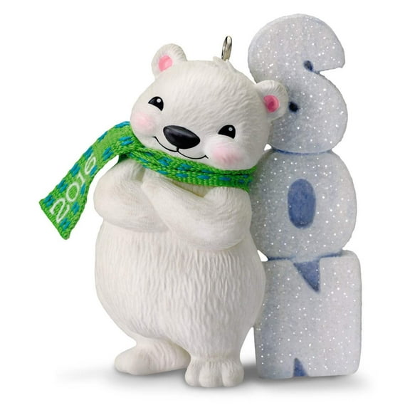 Hallmark Keepsake Ornament: Grandson Polar Bear in Snow Tube