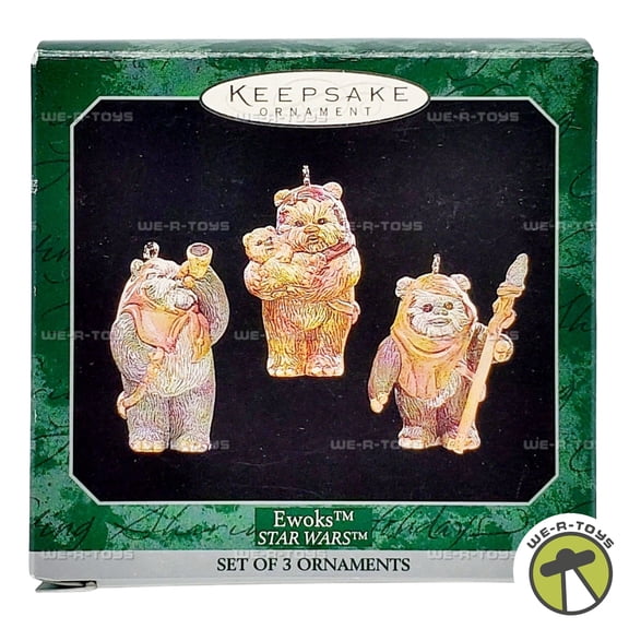 Hallmark Keepsake Ornaments Star Wars Ewoks Set of 3 QXI4223