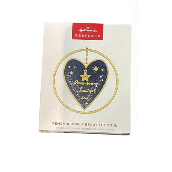 Hallmark Keepsake Remembering a Beautiful Soul 2024 Metal Christmas Ornament New