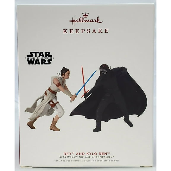 Hallmark Keepsake Star Wars: The Rise of Skywalker Rey and Kylo Ren Ornaments
