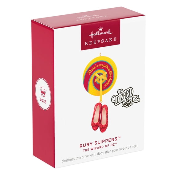 Hallmark Keepsake The Wizard of Oz Ruby Slippers One Christmas Tree Ornament