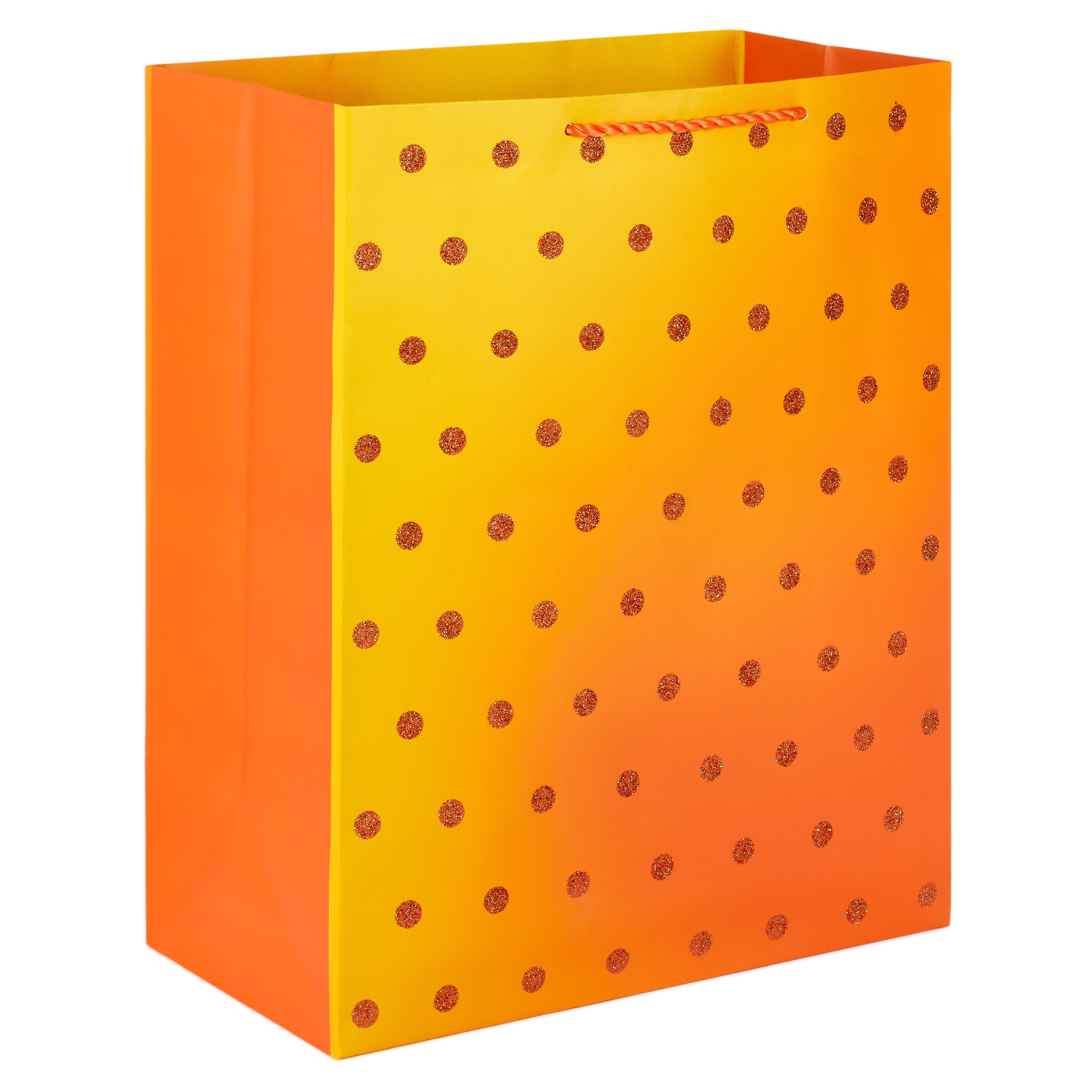 Hallmark Large Gift Bag (Yellow Ombré With Glitter Dots)