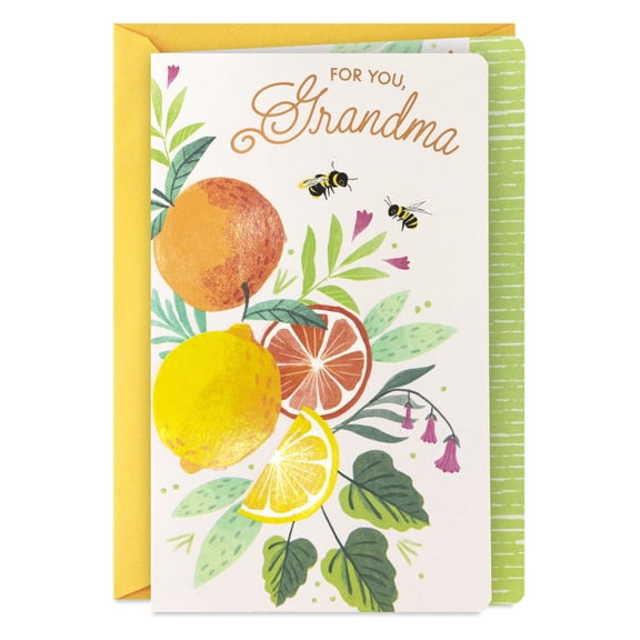 Hallmark Large Print Birthday Card for Grandma (Hope You Feel All the Love)