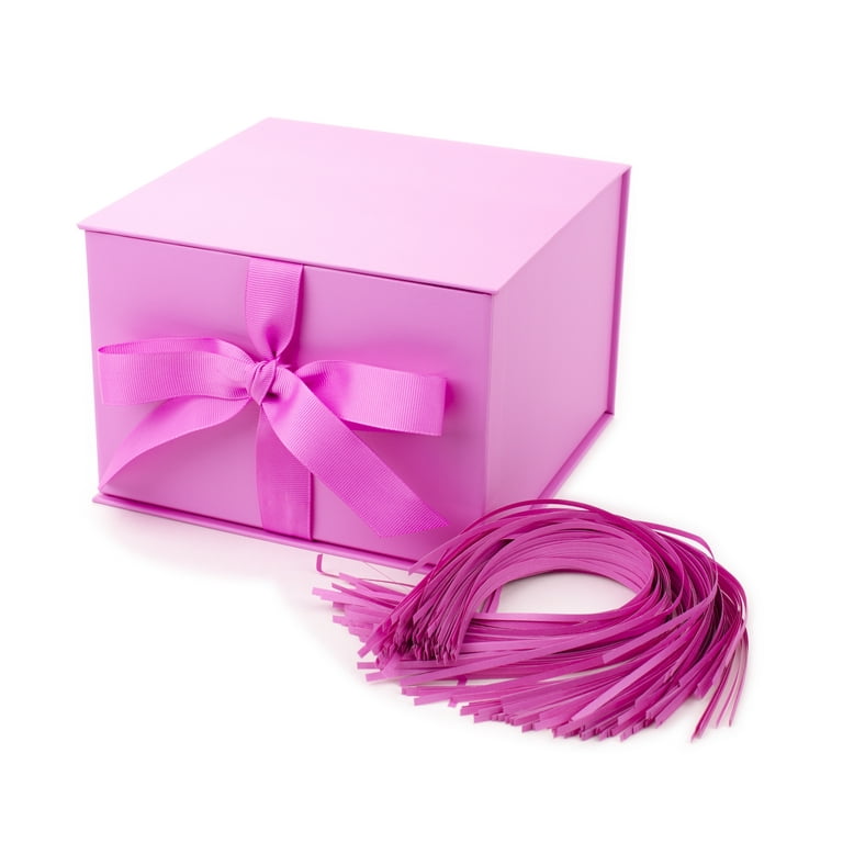 Hallmark Large Solid Color Gift Box Light Pink Walmart