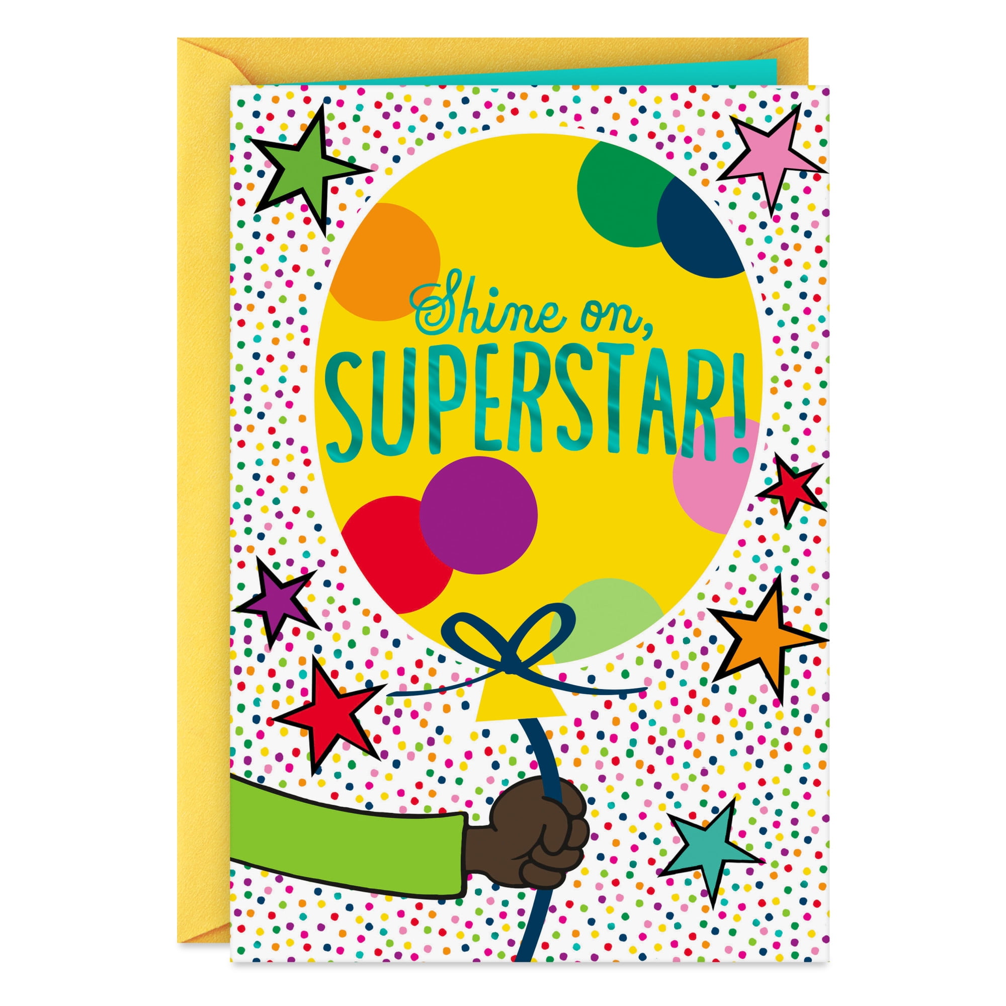 Hallmark Mahogany Birthday Card for Kids (Shine On, Superstar)