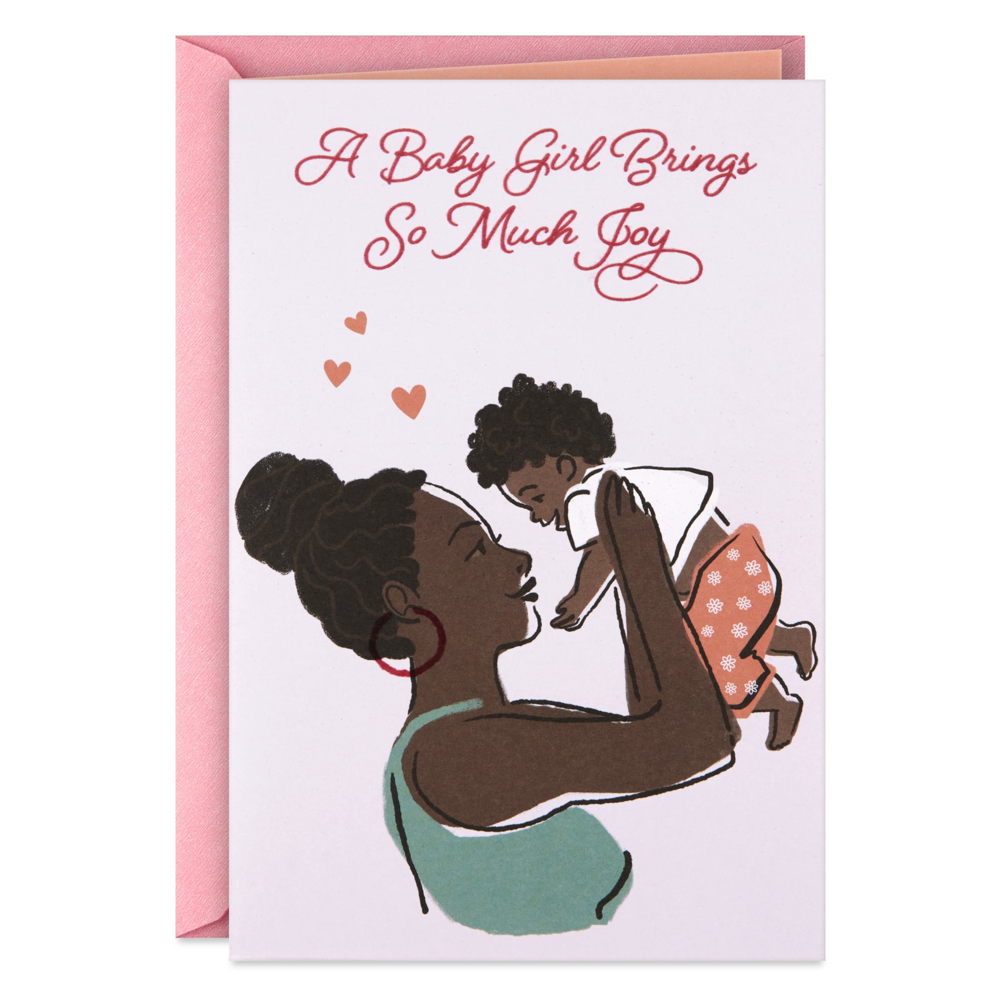Hallmark Mahogany New Baby Girl Card (So Much Joy)