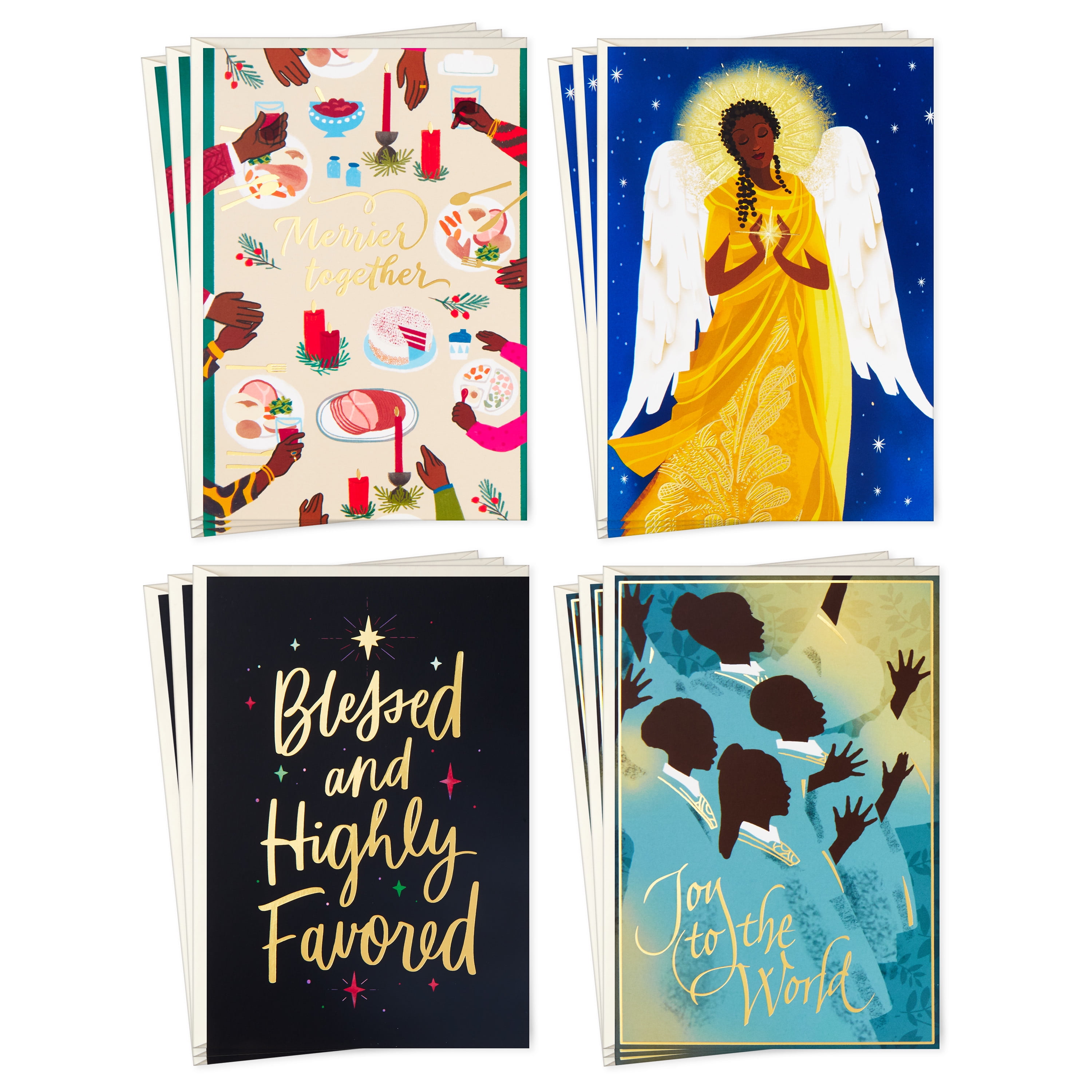 Hallmark Mahogany Religious Boxed Christmas Cards Assortment (4 Designs