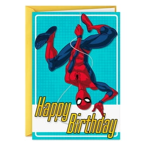 Hallmark Marvel Spider-Man Birthday Card (Web-Tastic Day)