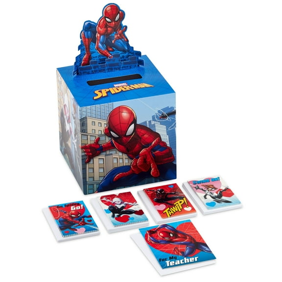 Hallmark Marvel Spider-Man Valentine's Day Pop-Up Greeting Cards, 34 Count