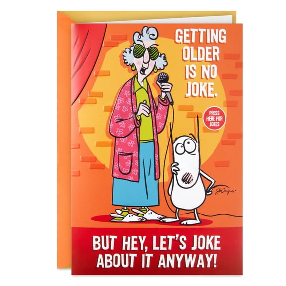 Hallmark Maxine Birthday Card With Sound (Getting Older Is No Joke)